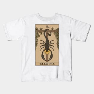 Scorpio Tarot Card Kids T-Shirt